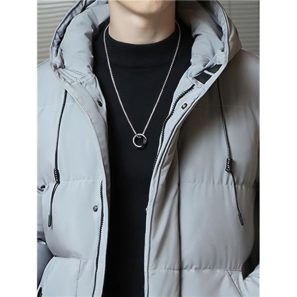 Men's Stylish Hooded Puffer Parka Jacket - New & Warm! - Picture 3 of 6